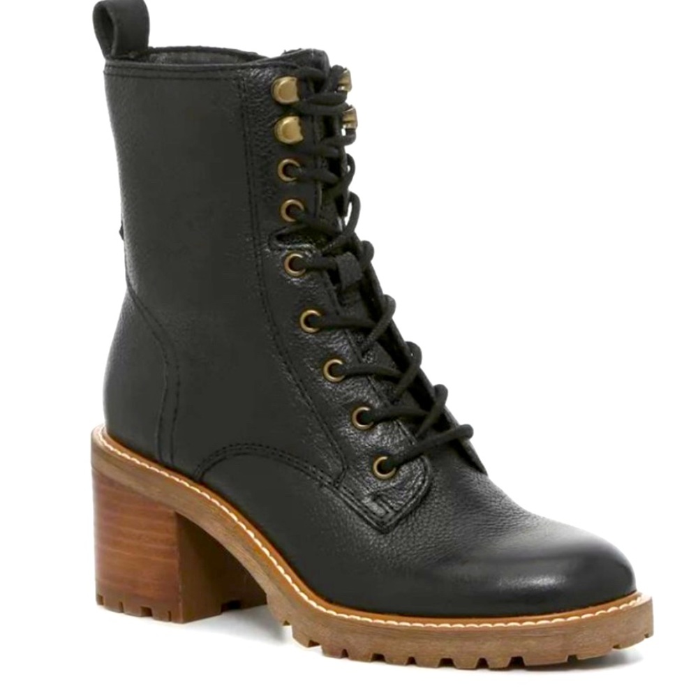 Like new Crown Vintage Yuliana Black Leather Boots, 9.0